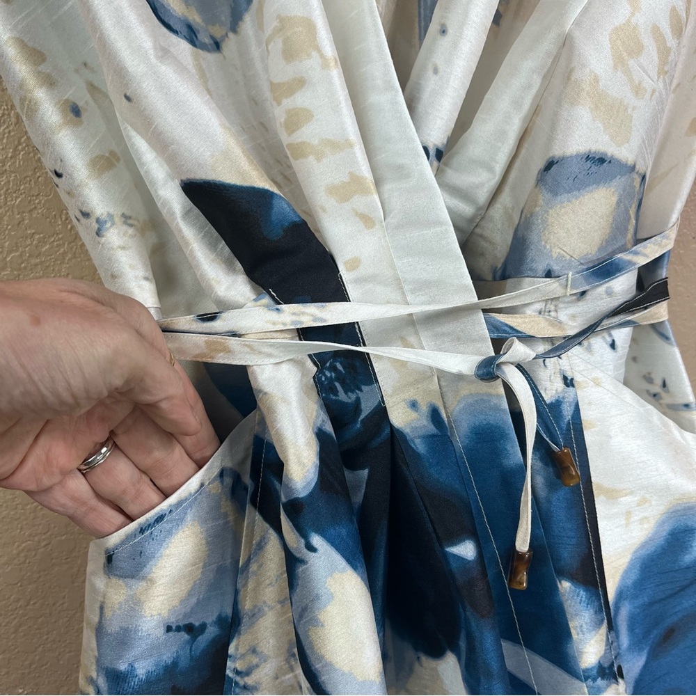 Donna Karan elegant midi wrap dress - Picture 5 of 12